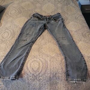 Wrangler Women's Distressed Blue Boot Cut Jeans